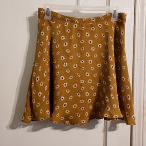 Mustard yellow skater skirt